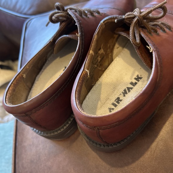 Dockers Shoes Mens 10.5 Dress Cap Toe Oxford Brown Leather Lace Up Read - Picture 4 of 10